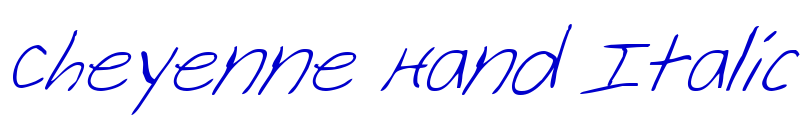 Cheyenne Hand Italic fonte
